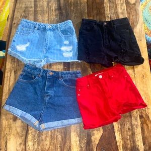 4 pack of cute summer shorts!